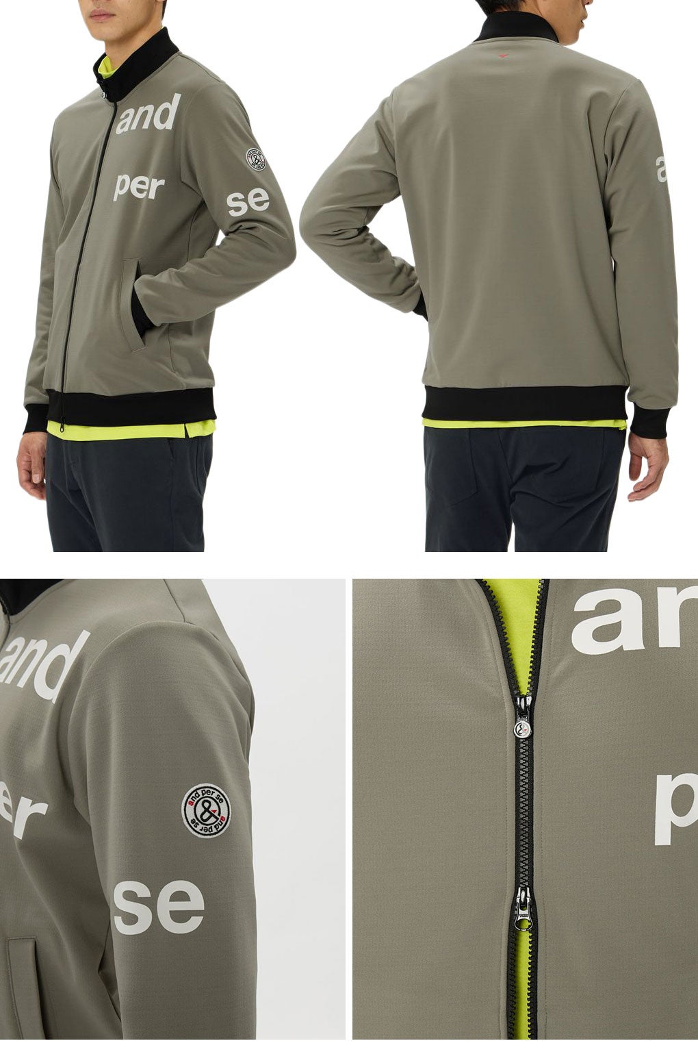 アンパスィブルゾン長袖メンズandperse2026春夏モデル日本正規品