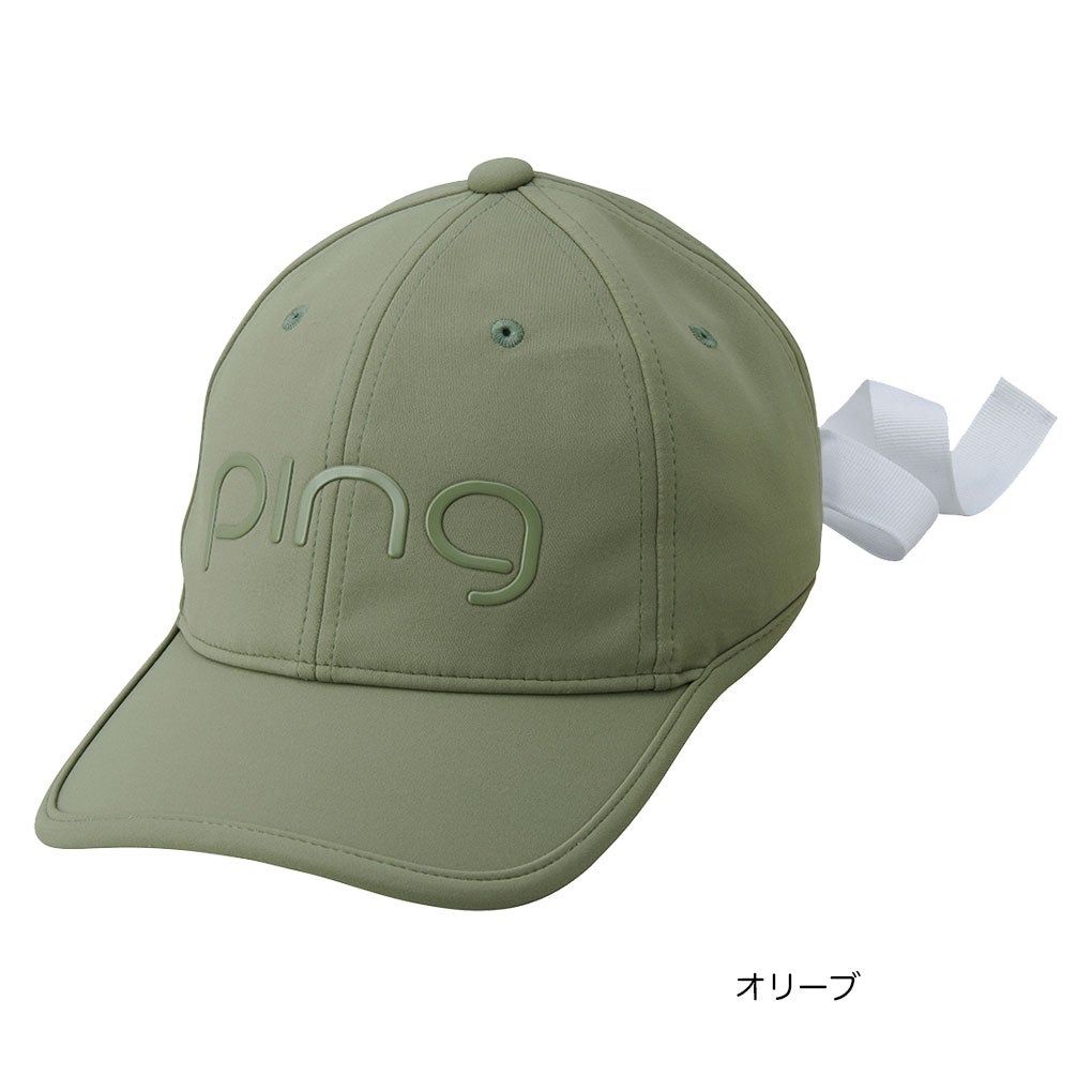 PINGピンHW-L2503クールリボンキャップレディース帽子ゴルフキャップ2026春夏モデル追加カラーモデル日本正規品