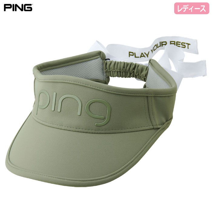 PINGピンHW-L2504クールリボンバイザーレディース帽子ゴルフキャップ2026春夏モデル追加カラーモデル日本正規品