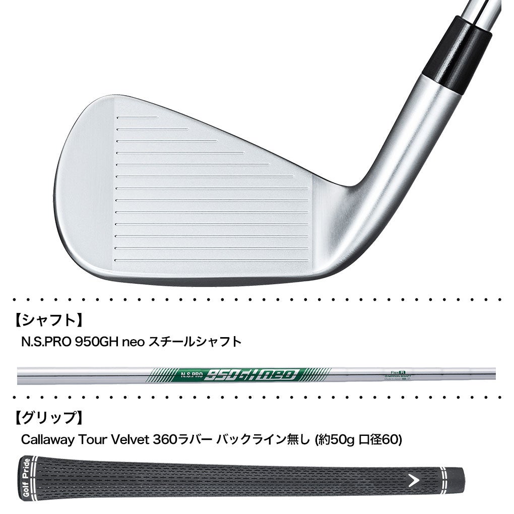 キャロウェイXFORGEDSTARアイアン5本セット(6-9,PW)メンズ右用スチールシャフト日本正規品2026年モデル