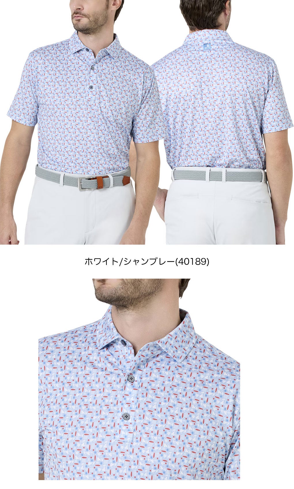 フットジョイシャツメンズゴルフウェアFOOTJOY2026春夏モデル日本正規品