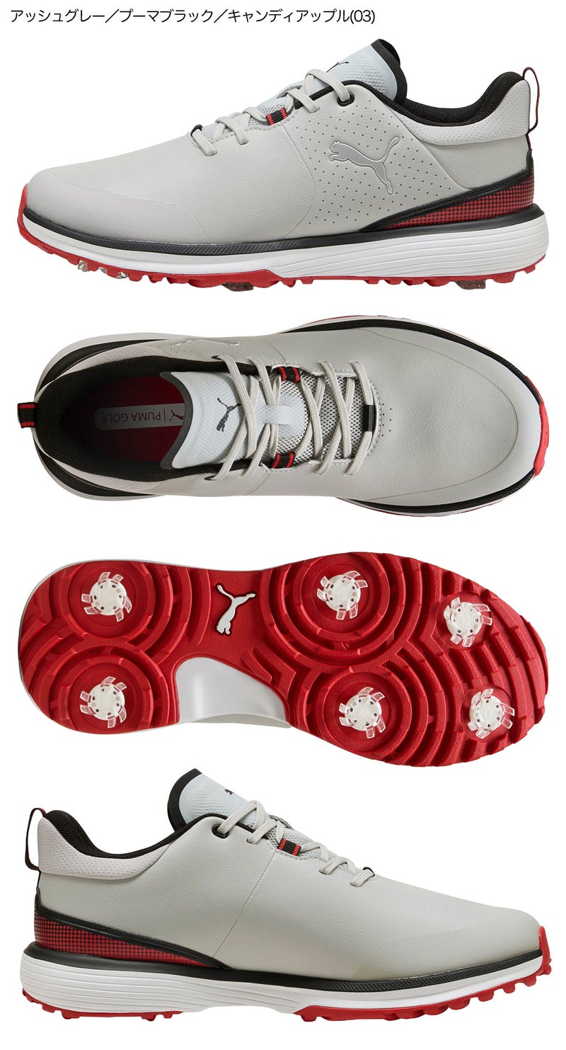 プーマメンズゴルフFUSIONグリップSTスパイクシューズ312158ゴルフシューズPUMA2026年モデル日本正規品