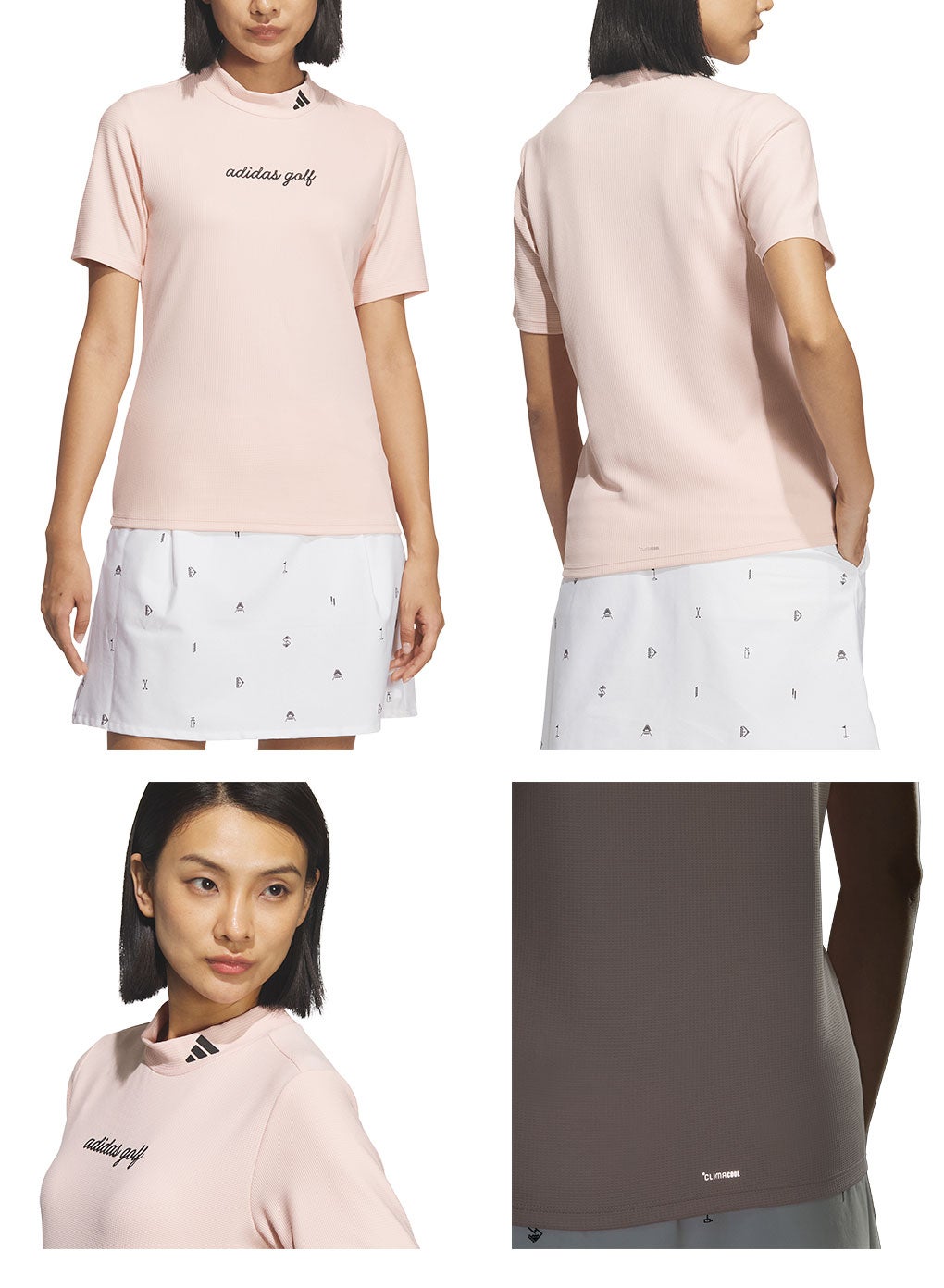 アディダス半袖シャツVK345レディースゴルフウェアゴルフ2025秋冬モデルadidas日本正規品