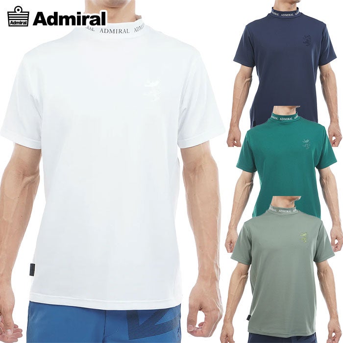 アドミラル Admiral Golf 小紋柄 ポロシャツ ADMA616 メンズ 半袖