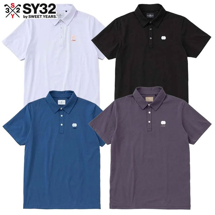 マルボン Malbon Golf 半袖シャツ MEZZO PERFORMANCE PIQUE PRINTED
