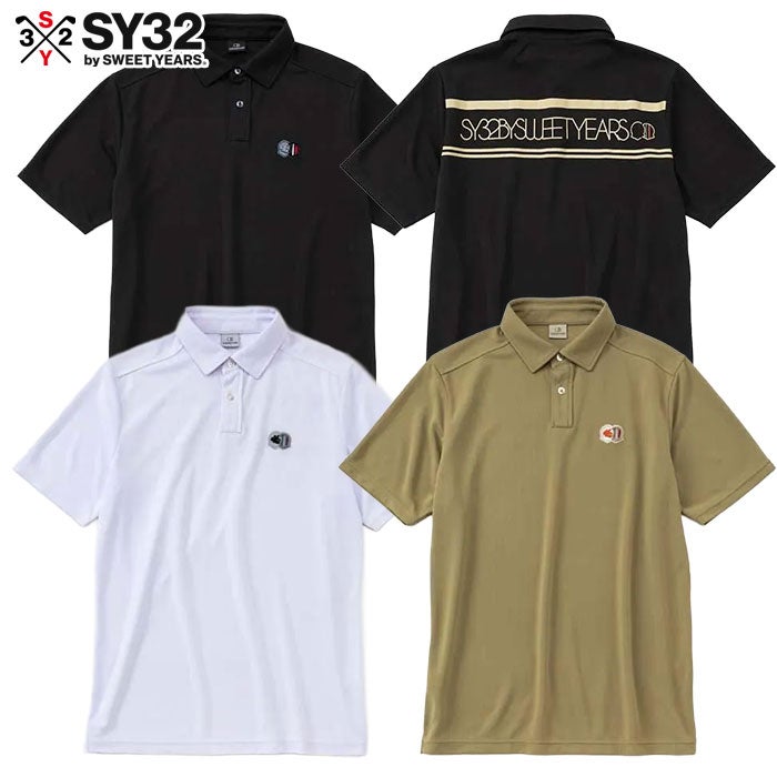 マルボン Malbon Golf 半袖シャツ MEZZO PERFORMANCE PIQUE PRINTED