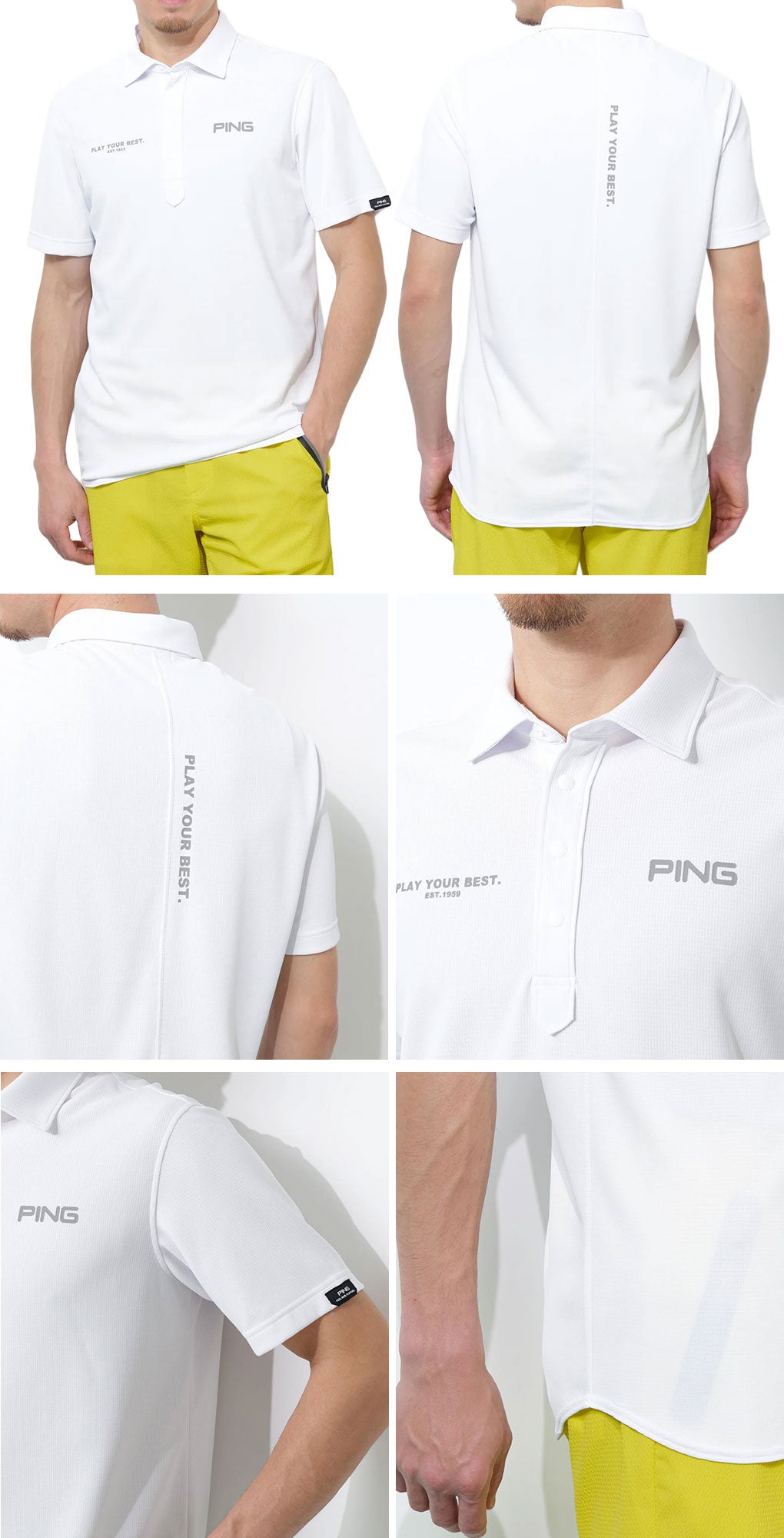 ピンPINGシャツメンズゴルフウェア2026春夏モデル日本正規品