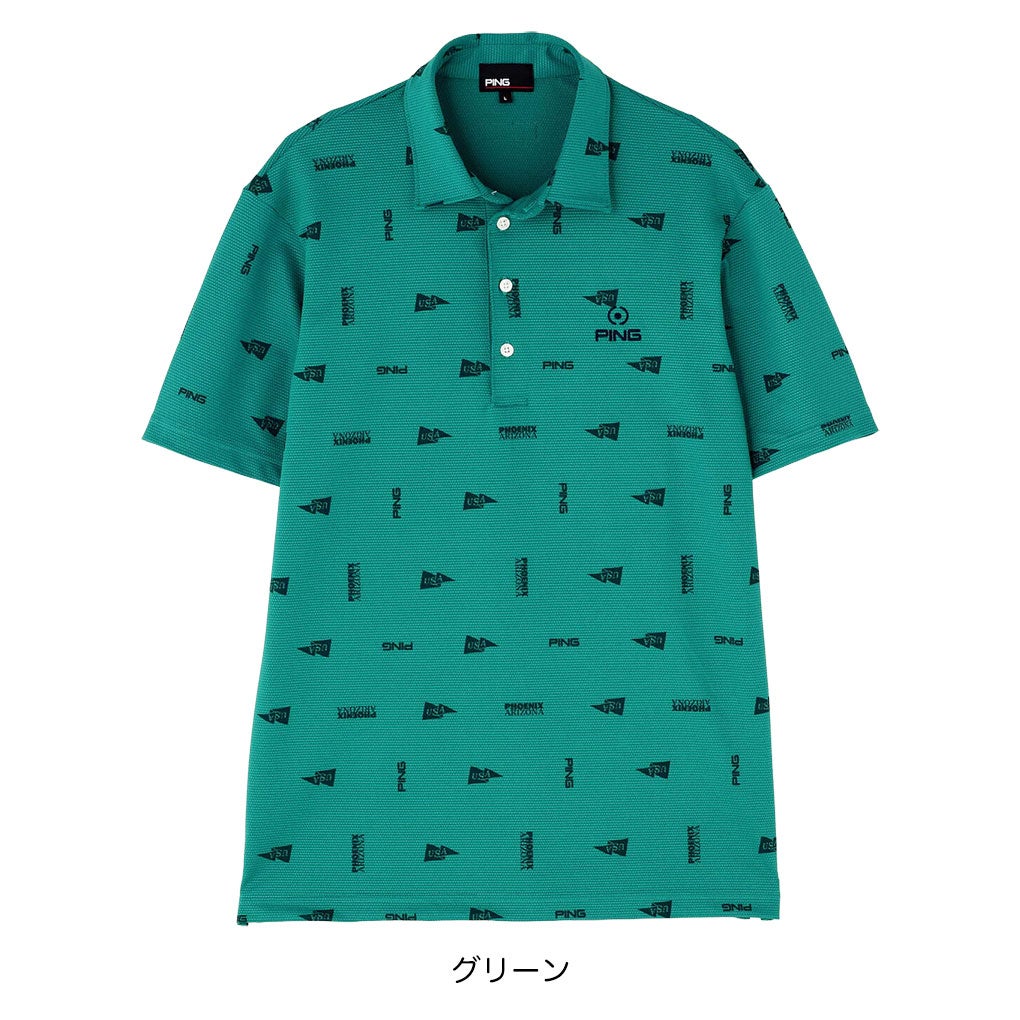 ピンPINGシャツメンズゴルフウェア2026春夏モデル日本正規品