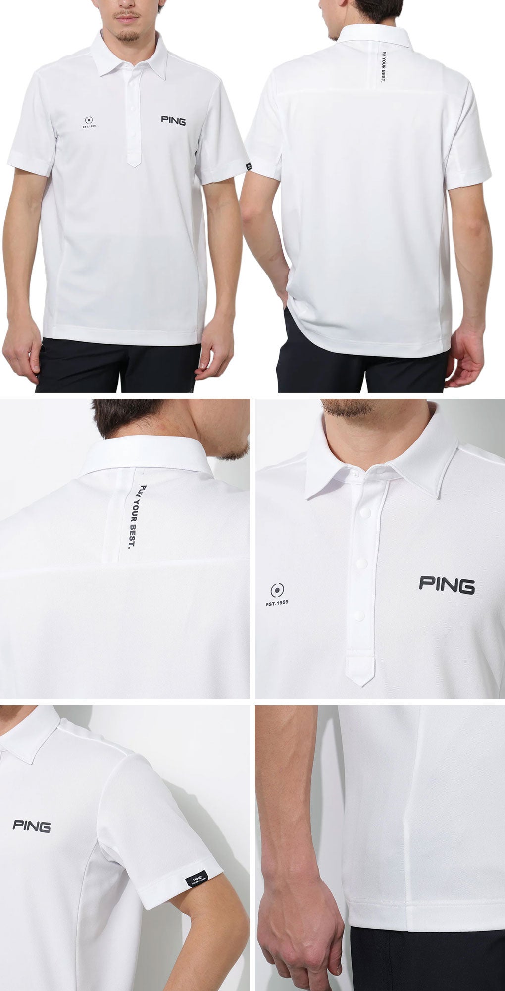 ピンPINGシャツメンズゴルフウェア2026春夏モデル日本正規品