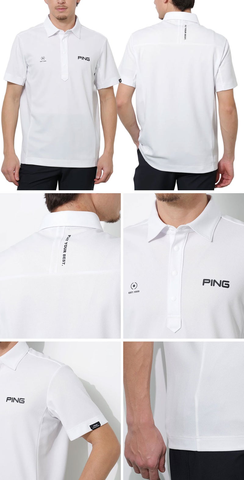 ピンPINGシャツメンズゴルフウェア2026春夏モデル日本正規品
