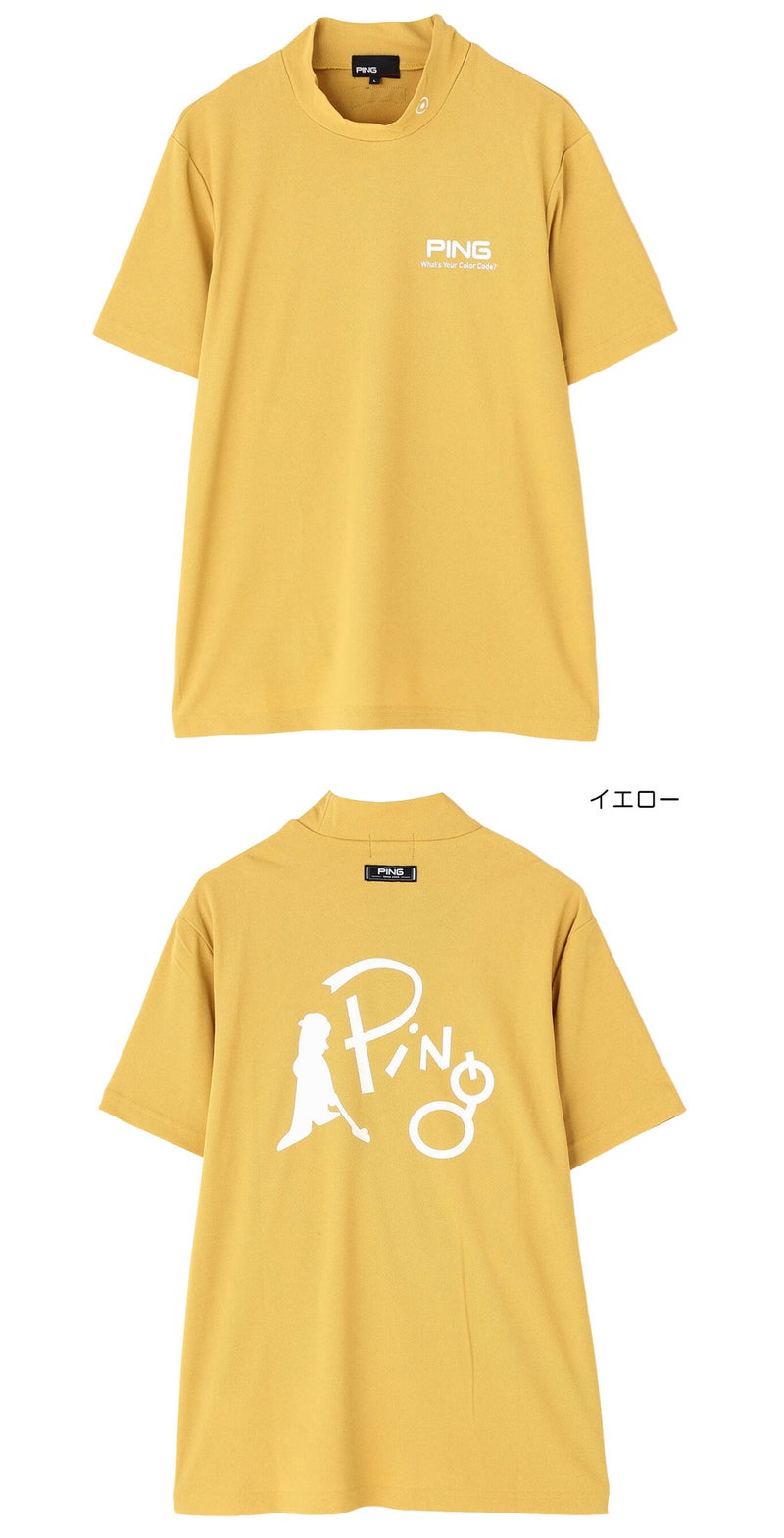 ピンPINGシャツメンズゴルフウェア2026春夏モデル日本正規品