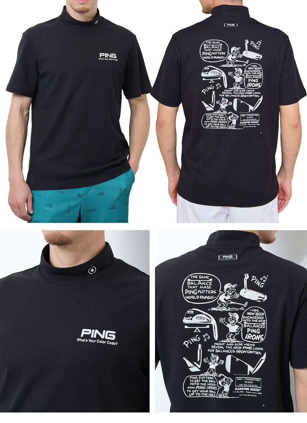ピンPINGシャツメンズゴルフウェア2026春夏モデル日本正規品
