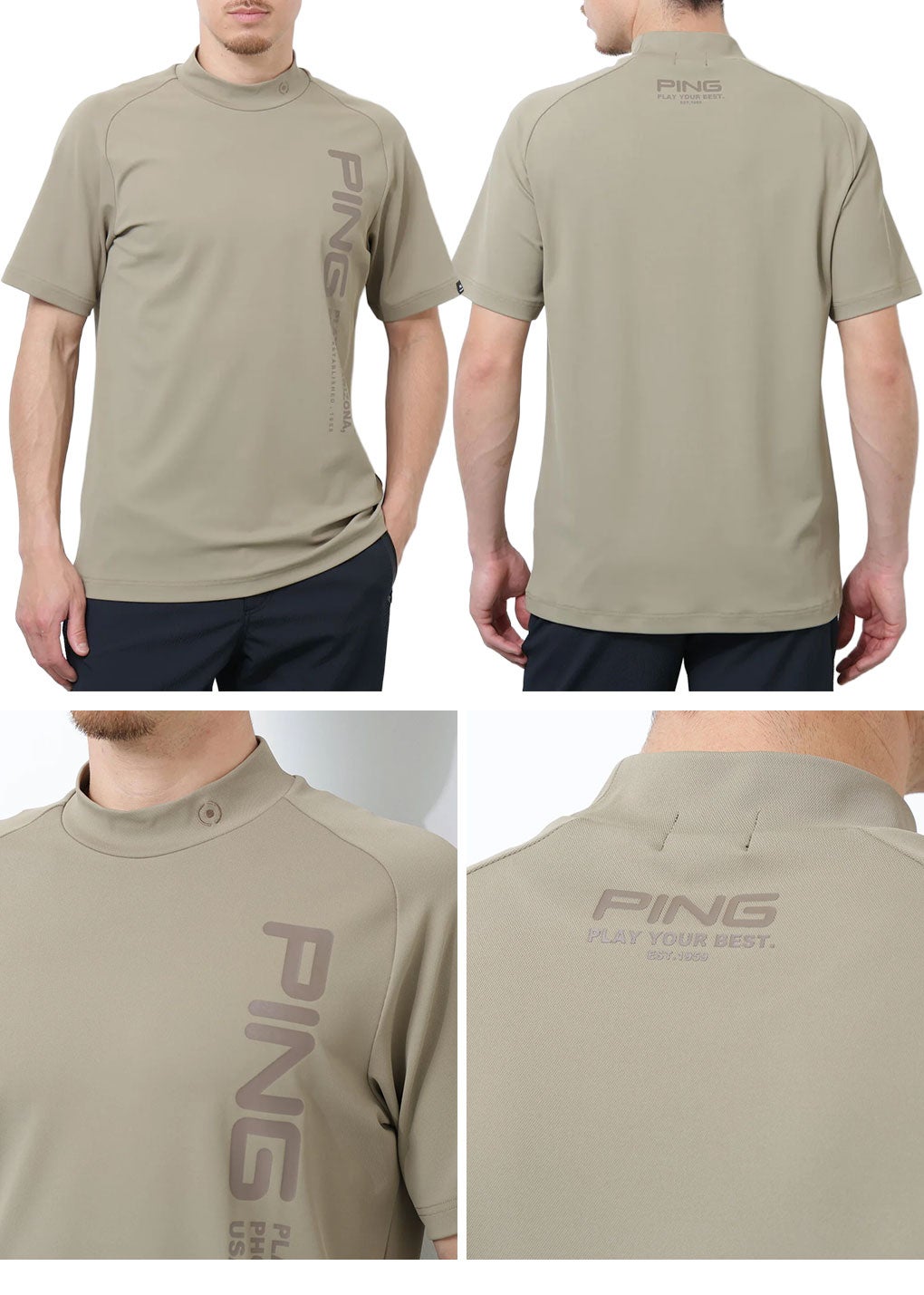 ピンPINGシャツメンズゴルフウェア2026春夏モデル日本正規品