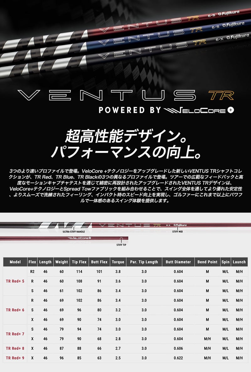 ベンタスTR_スリーブ付きシャフト