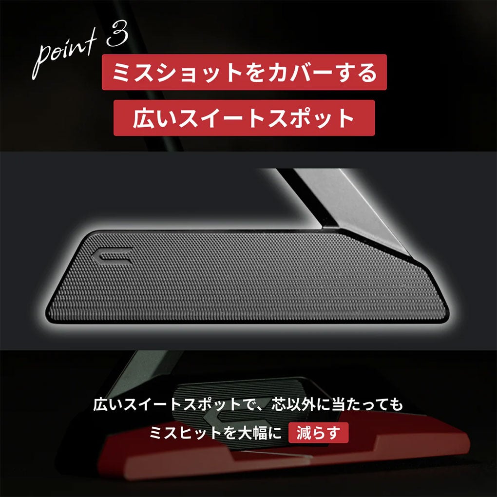 クロスパットゴルフREDBLACKLABELパターメンズ右用ゴルフクラブ