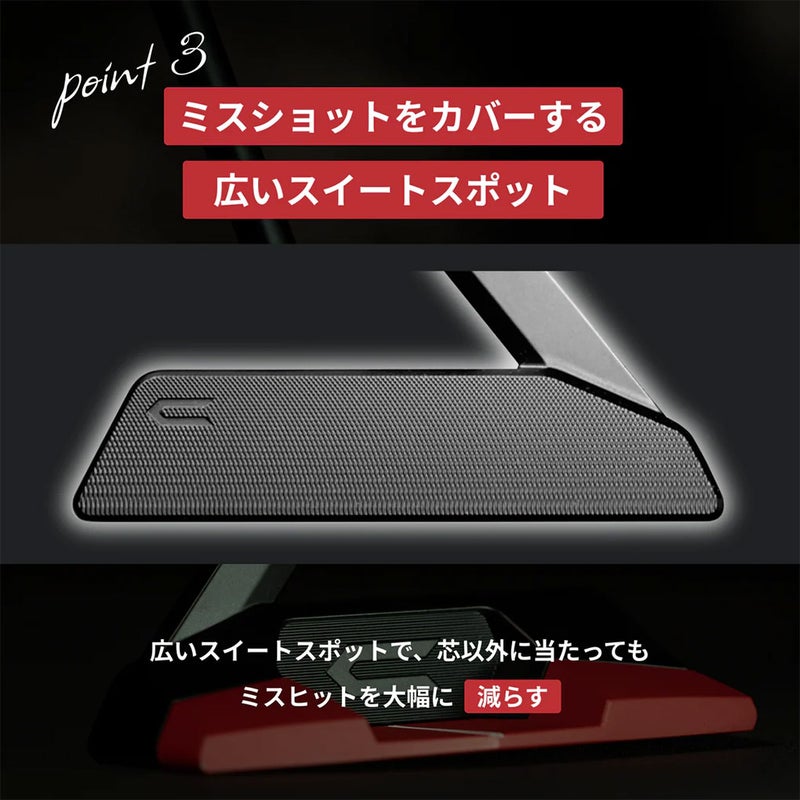 クロスパットゴルフREDBLACKLABELパターメンズ右用ゴルフクラブ