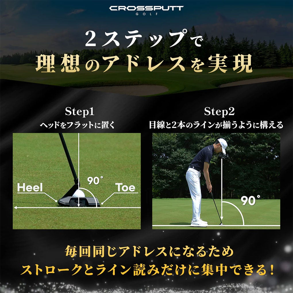 クロスパットゴルフREDBLACKLABELパターメンズ右用ゴルフクラブ
