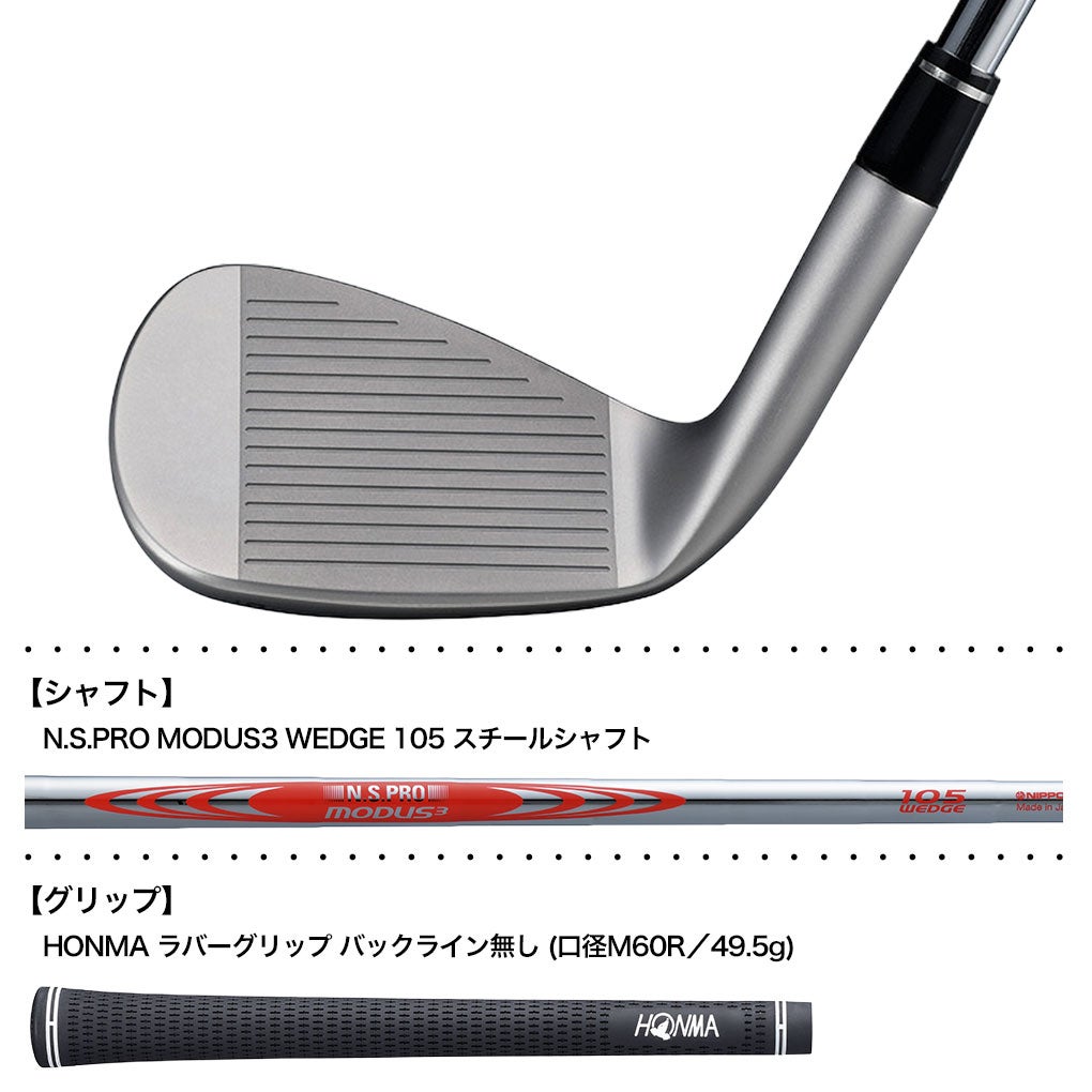 本間ゴルフHONMAWEDGEノーメッキウェッジメンズ右用2026年モデル日本正規品