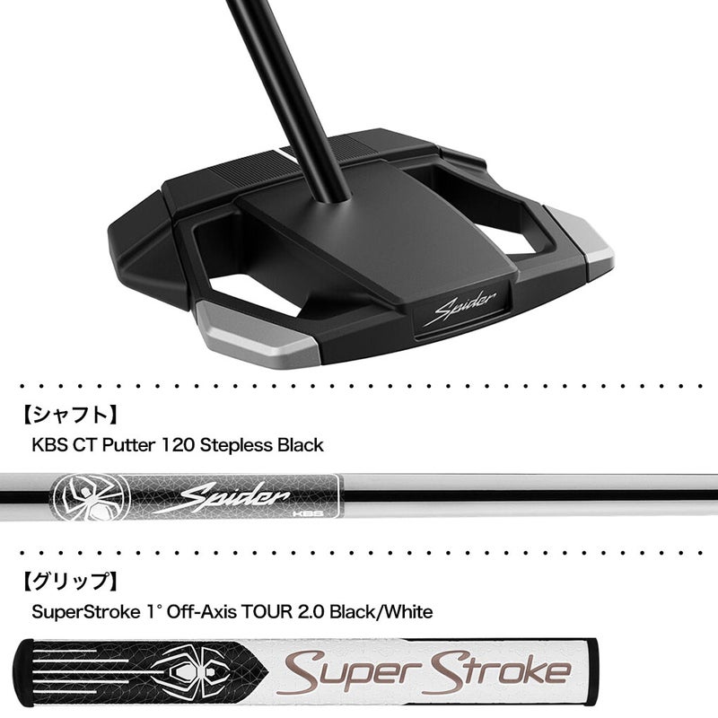 テーラーメイドSpiderZTMAXパターメンズ左用TaylorMade日本正規品2025年モデル