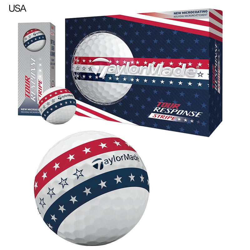 テーラーメイド2026ツアーレスポンスストライプゴルフボール1ダース全12球2ピース2026年モデルTaylorMade日本正規品