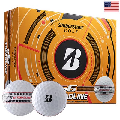 BSブリヂストンゴルフe6Treadlineゴルフボール1ダース（12球入）BRIDGESTONEGOLFUSA直輸入品