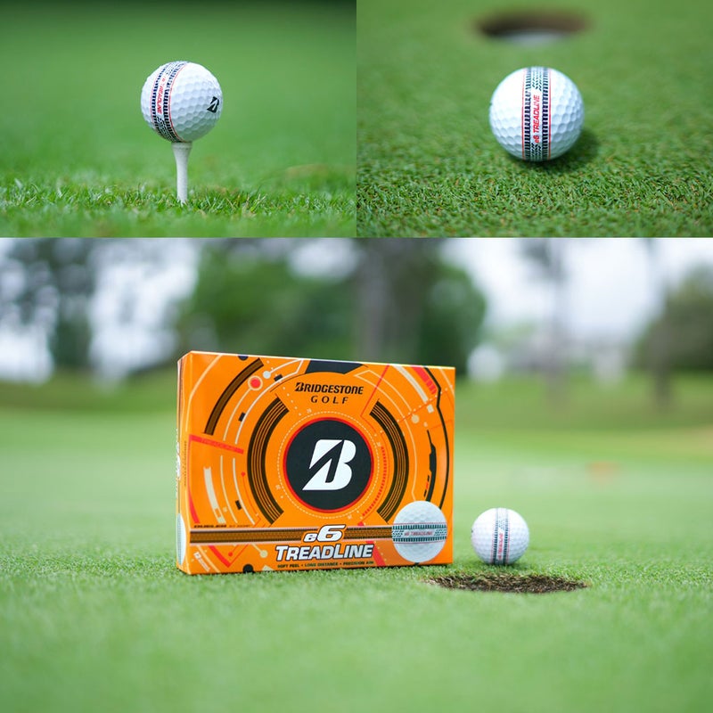 BSブリヂストンゴルフe6Treadlineゴルフボール1ダース（12球入）BRIDGESTONEGOLFUSA直輸入品
