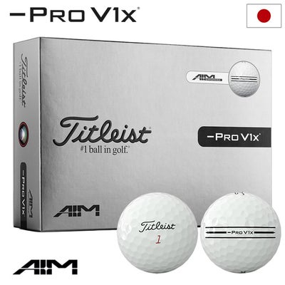 タイトリストPROV1xAIMLeftDashEnhancedボール1ダース(12球入り)ゴルフボール2026年モデルTITLEIST日本正規品