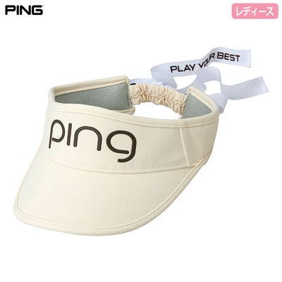 PINGピンHW-L2504クールリボンバイザーレディース帽子ゴルフキャップ2026春夏モデル追加カラーモデル日本正規品