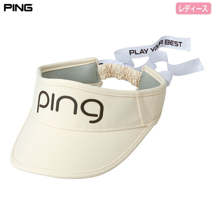 PINGピンHW-L2504クールリボンバイザーレディース帽子ゴルフキャップ2026春夏モデル追加カラーモデル日本正規品