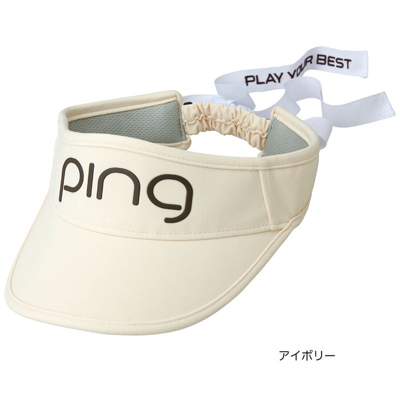 PINGピンHW-L2504クールリボンバイザーレディース帽子ゴルフキャップ2026春夏モデル追加カラーモデル日本正規品
