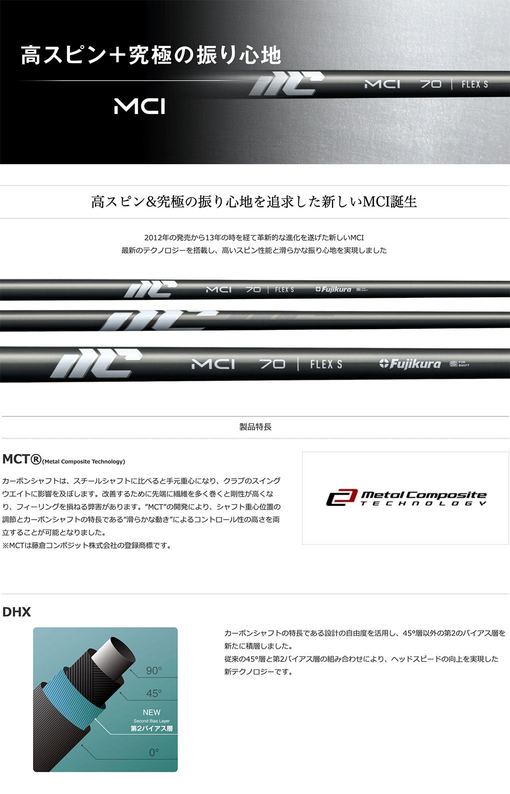フジクラ_MCI_スリーブ付きシャフト