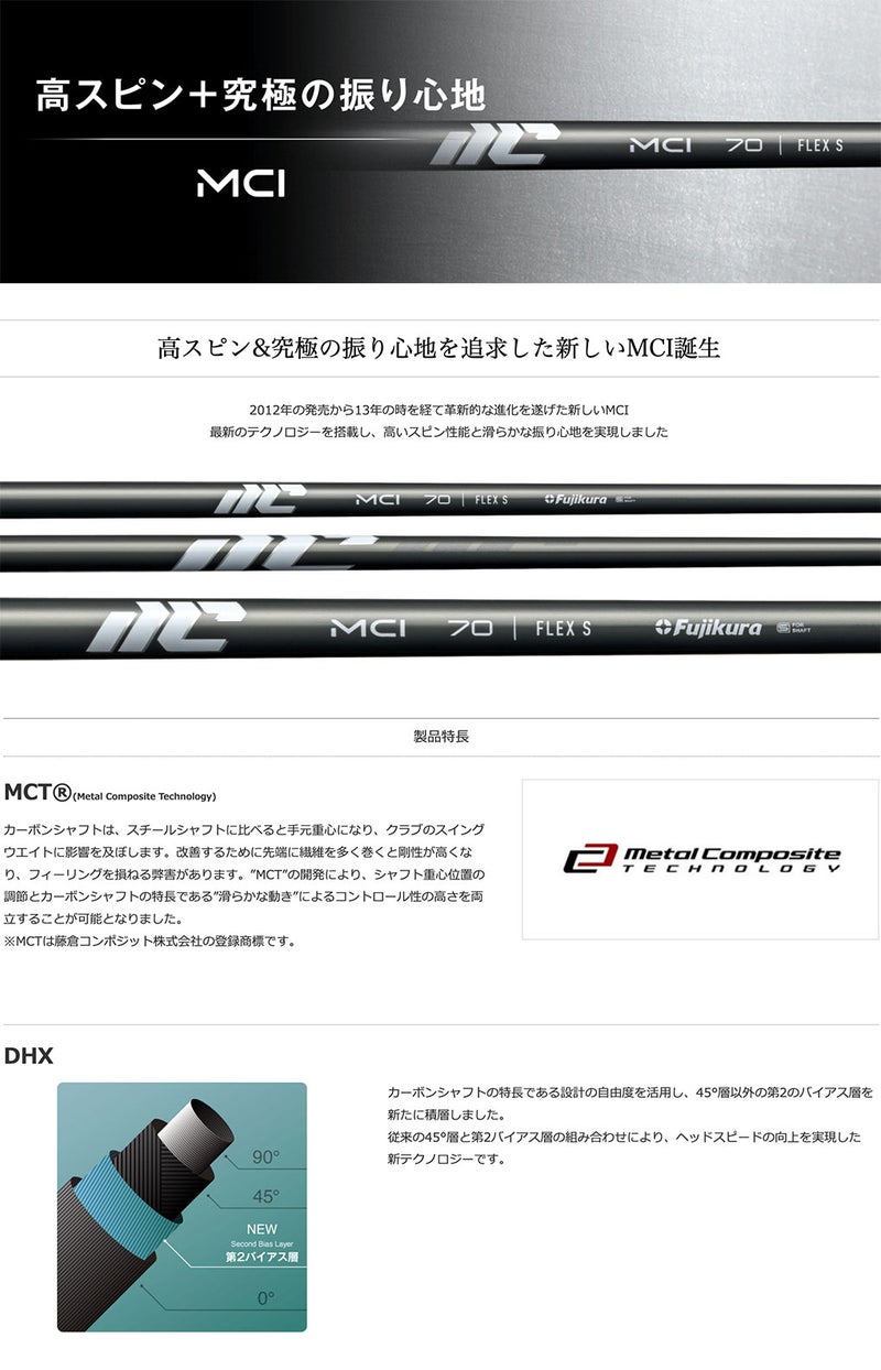 フジクラ_MCI_スリーブ付きシャフト
