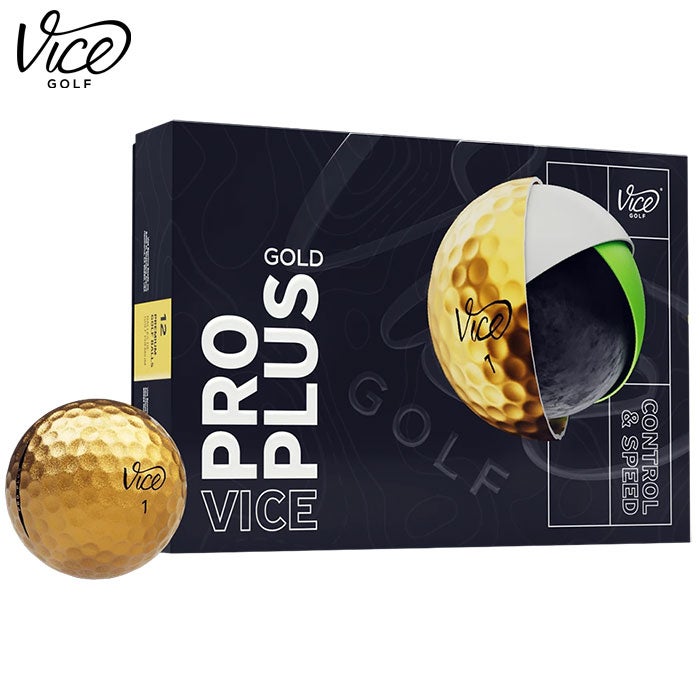 ヴァイスゴルフViceProPlus1ダース全12球USA直輸入品並行輸入品USモデルゴルフゴルフボール