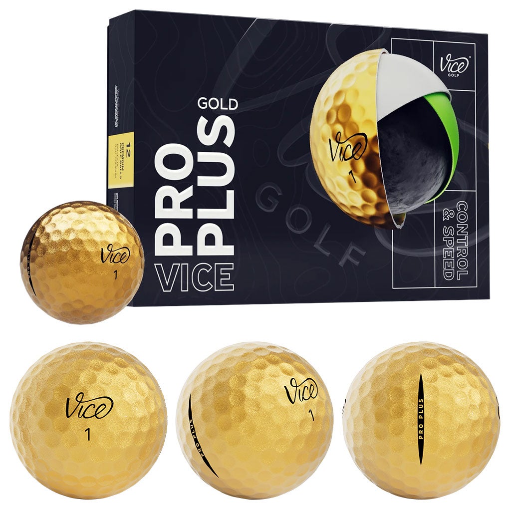 ヴァイスゴルフViceProPlus1ダース全12球USA直輸入品並行輸入品USモデルゴルフゴルフボール