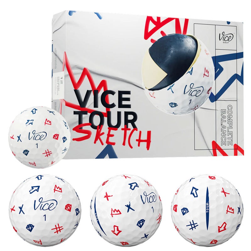 ヴァイスゴルフViceTOUR1ダース全12球USA直輸入品並行輸入品USモデルゴルフゴルフボール