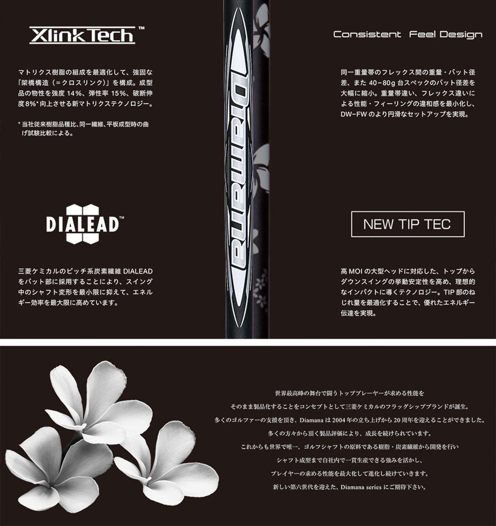 三菱ケミカルDiamanaWBウッド用カーボンシャフト単品日本正規品ディアマナ2026年モデル