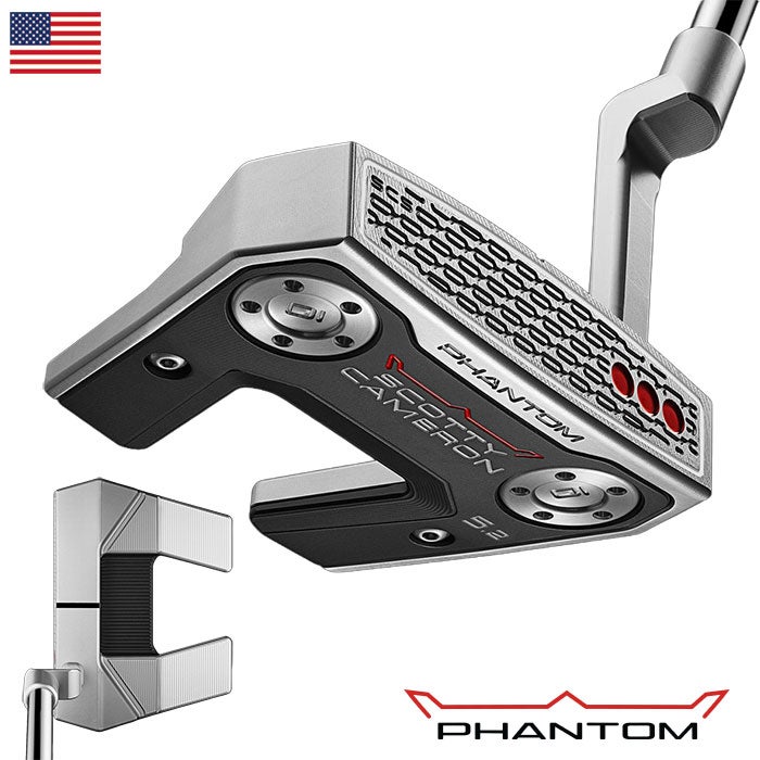 ゴルフパタースコッティキャメロンPhantom5.2パターメンズ右用SCOTTYCAMERON2026年モデルUSA直輸入品
