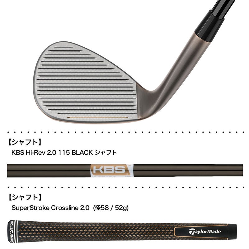 テーラーメイドHi-Toe 5ウェッジメンズ右用スチールシャフト2026年モデルUSA直輸入品