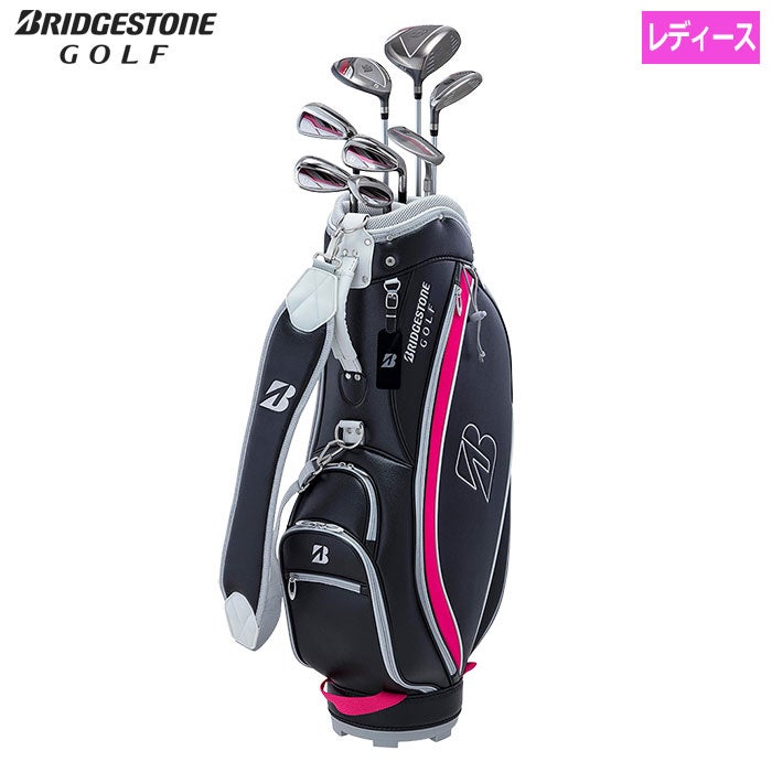 ブリヂストンゴルフBG-100Lレディースキャディバッグ付8本セット