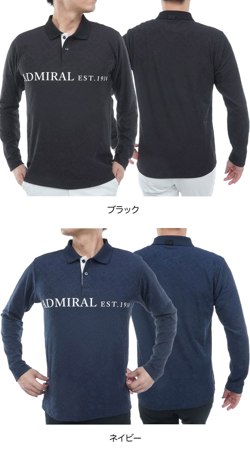 アドミラルAdmiralGolfシャツゴルフウェア2026秋冬モデル日本正規品