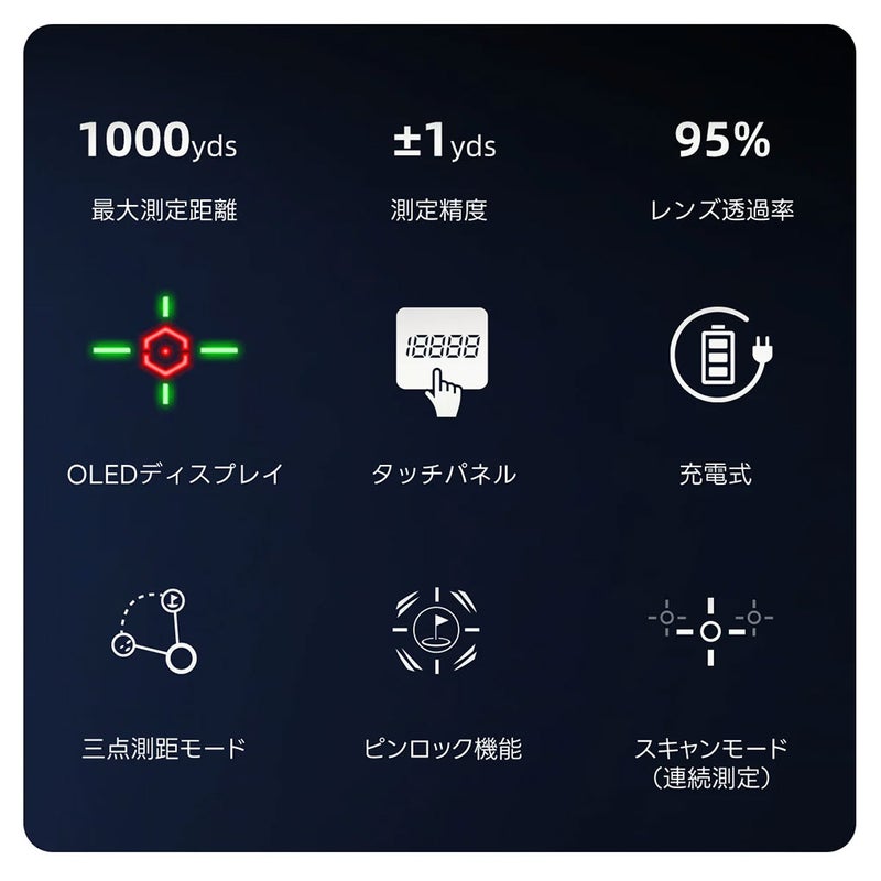 DORMIEドーミーT200Proゴルフレーザー距離計