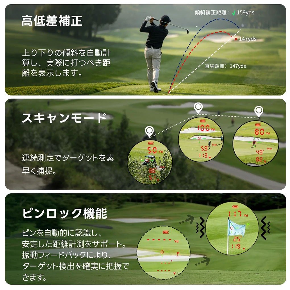 DORMIEドーミーT200Proゴルフレーザー距離計