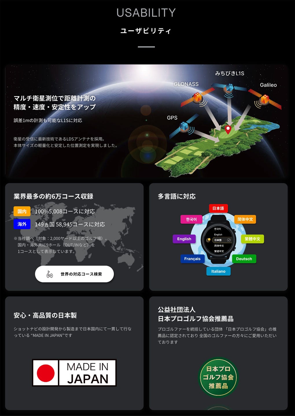ショットナビVELLIXV12腕時計型GPSナビShotNavi2026年モデル日本正規品