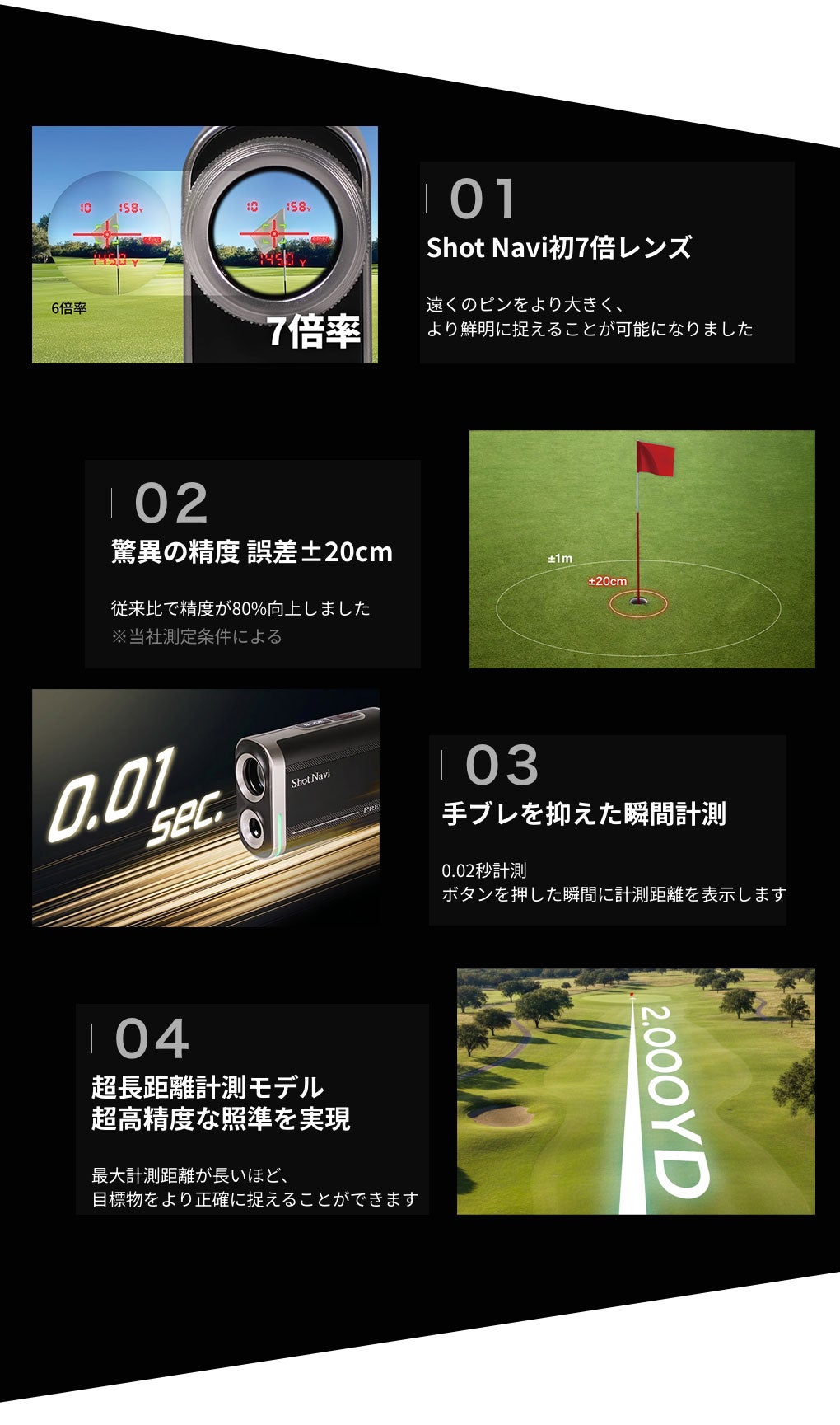 ショットナビPRECISレーザー距離計測器ShotNaviゴルフ2026年モデル日本正規品