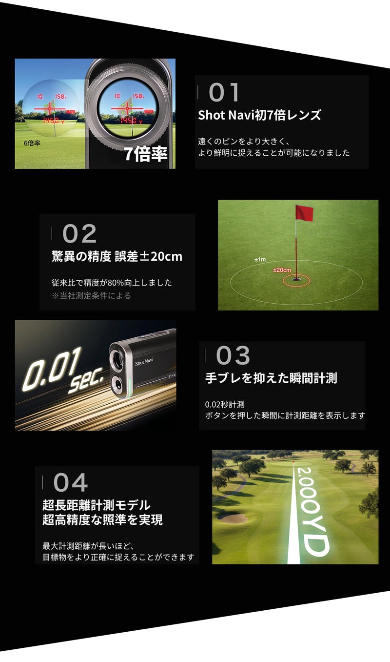 ショットナビPRECISレーザー距離計測器ShotNaviゴルフ2026年モデル日本正規品