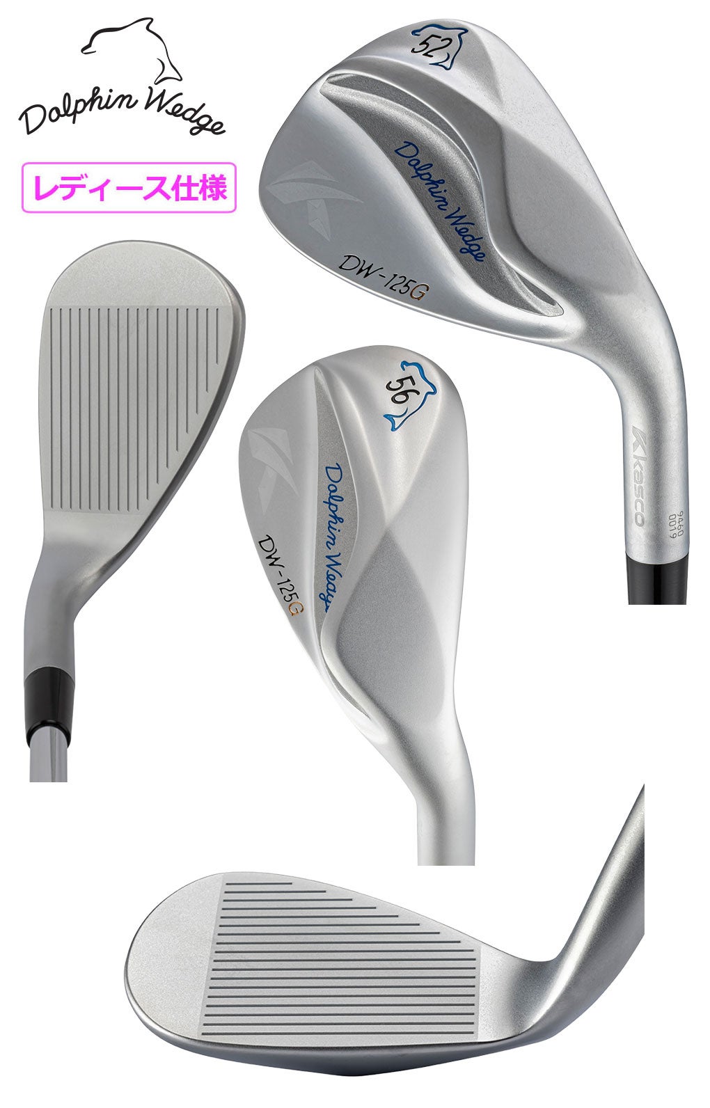 キャスコDOLPHINWEDGEDW-125GforLADIESウェッジレディース右用セミグースネックKASCOゴルフクラブ2026年モデル日本正規品