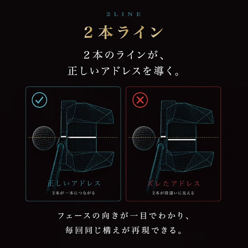 クロスパットゴルフWIDEWINGパターメンズ右用ゴルフクラブ